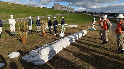 大和川水防工法合同訓練 3