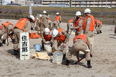 土のう造り